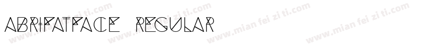 abrifatface regular字体转换